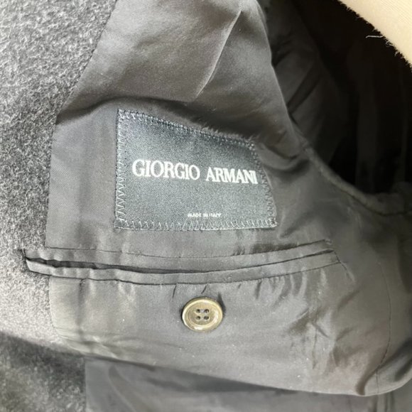 Armani Cashmere Dark Gray Blazer Men's - Picture 4 of 10